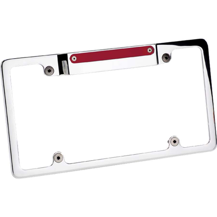 Billet Specialties License Frame w/3rd Brake Light Polished BSP55520