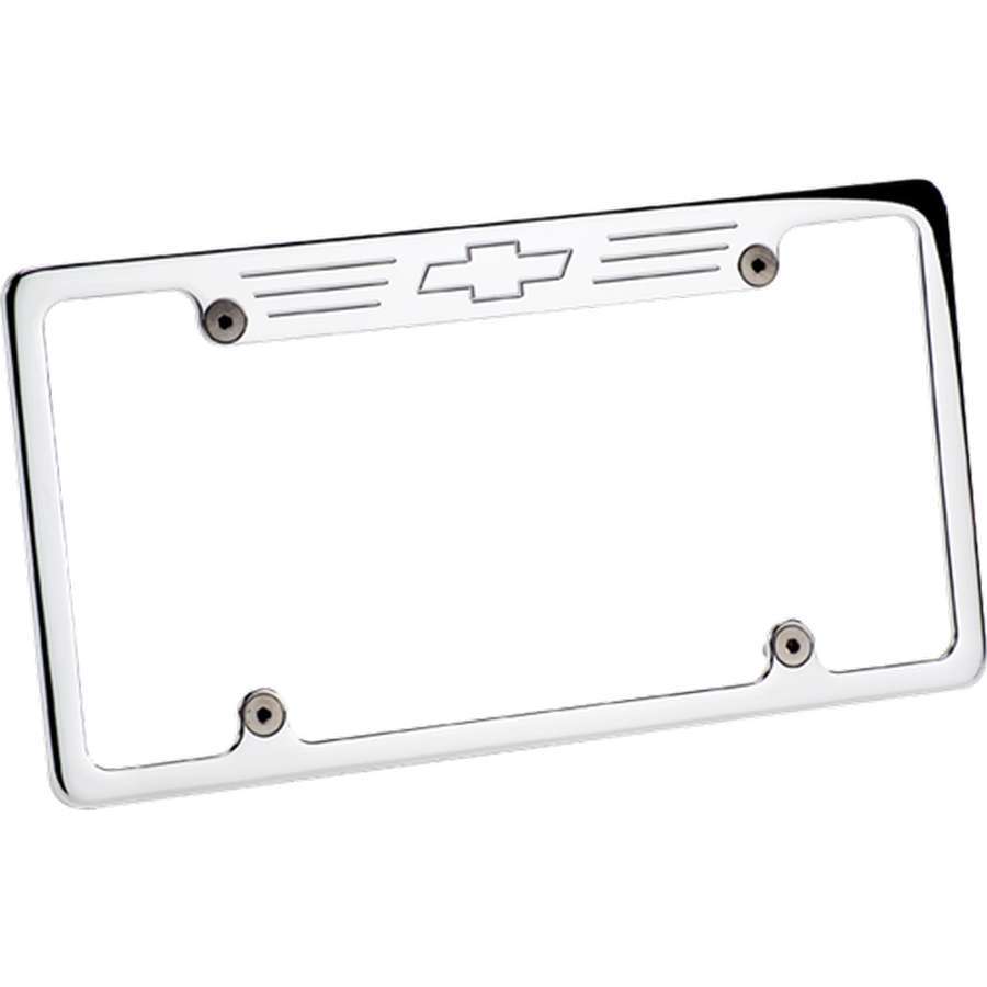 Billet Specialties License Frame Bowtie- Polished BSP55623