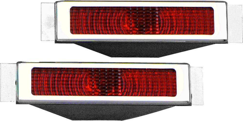 Billet Specialties LED Taillights Open Bezel Polished Pair BSP61225