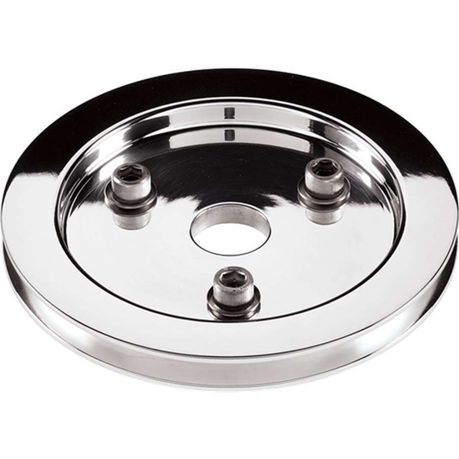 Billet Specialties Polished SBC 1 Groove Lower Pulley BSP81120