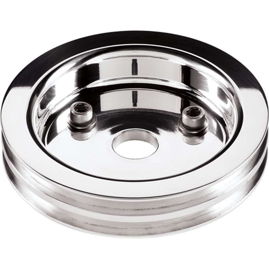 Billet Specialties Polished SBC 2 Groove Lower Pulley BSP81220