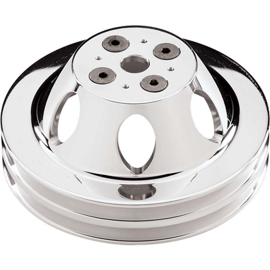 Billet Specialties Polished BBC 2 Groove Upper Pulley BSP82220