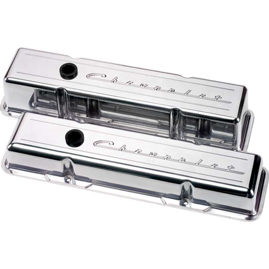 Billet Specialties SBC Script Short Valve Cover BSP95123