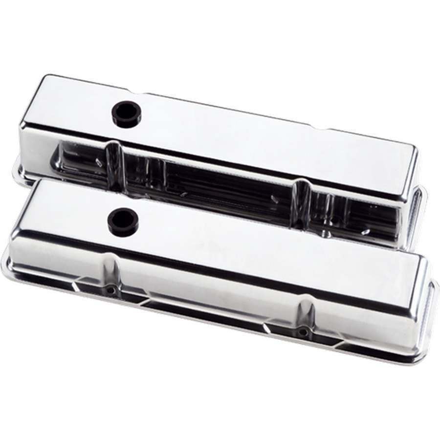 Billet Specialties Valve Covers SBC Plain Polished Tall BSP95229