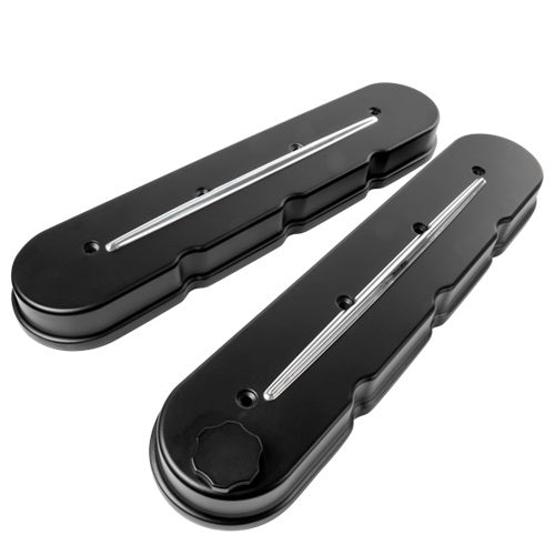 Billet Specialties LS Streamline Valve Covers Satin Black BSP95424