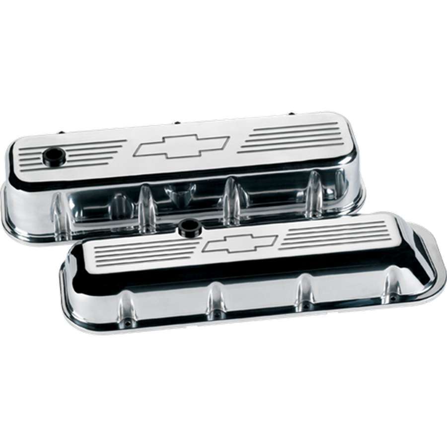 Billet Specialties BBC Valve Covers Bowtie Logo Short BSP96021