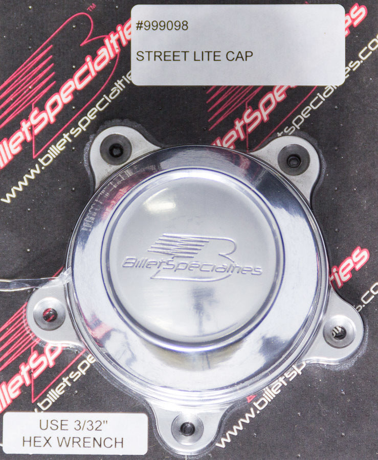 Billet Specialties Street Lite Center Cap W/Screws BSP999098