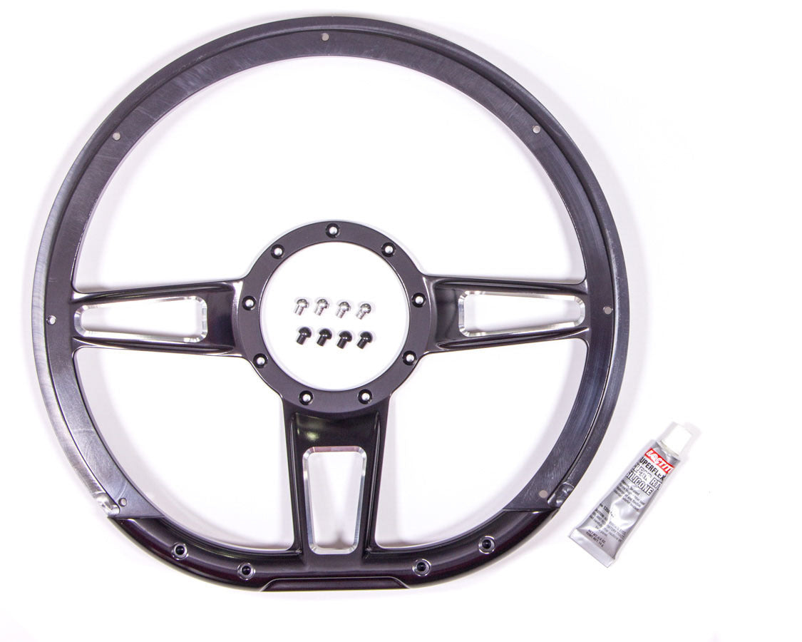 Billet Specialties Steering Wheel Formula D-Shaped 14in Contrast BSPBC29409