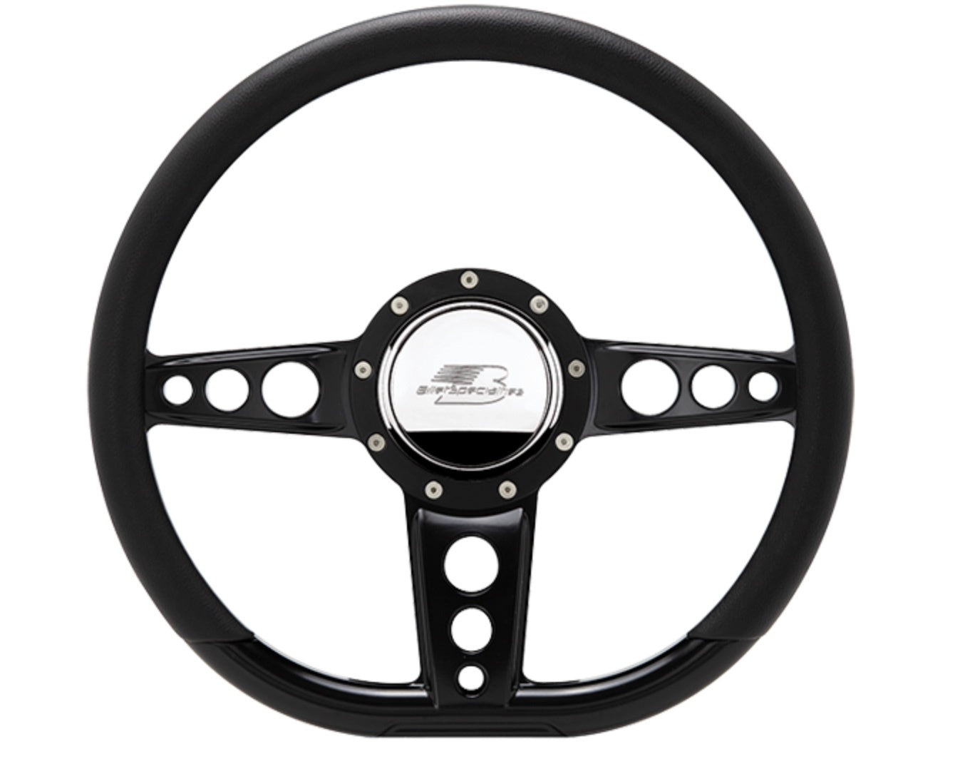 Billet Specialties Steering Wheel 14in D- Shape Trans Am Black BSPBLK29427