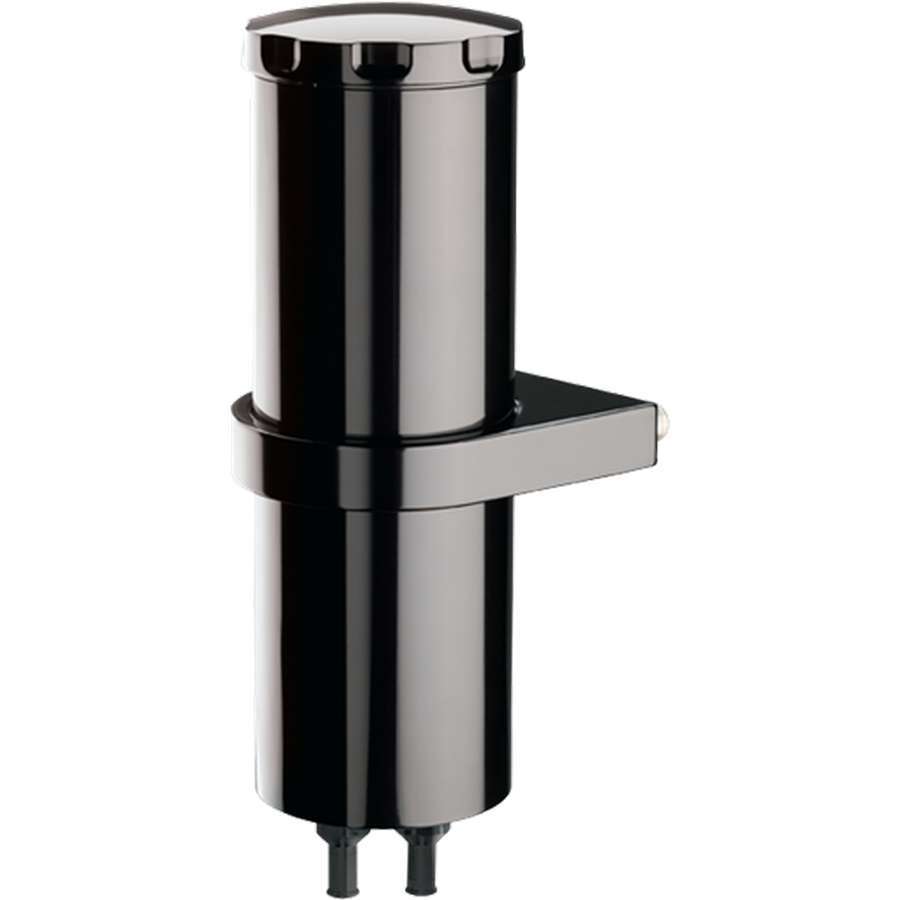 Billet Specialties Overflow Tank 8.75in Smooth w/Bracket Black BSPBLK77109