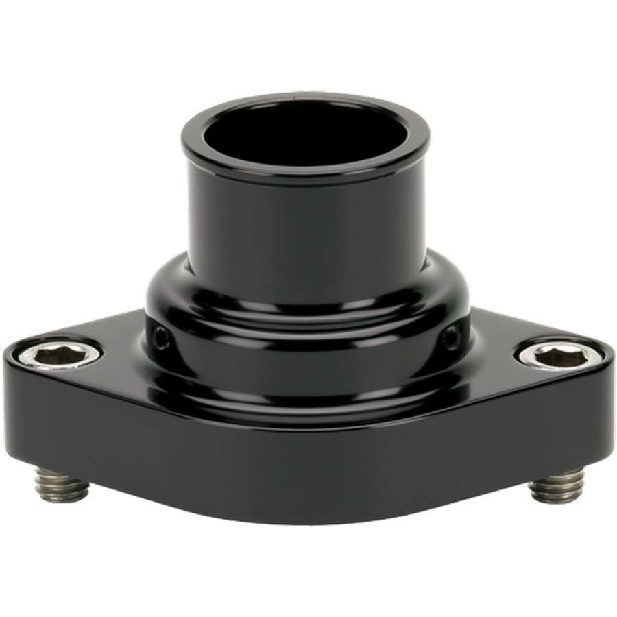 Billet Specialties Black Thermostat Housing Straight Up BSPBLK90120