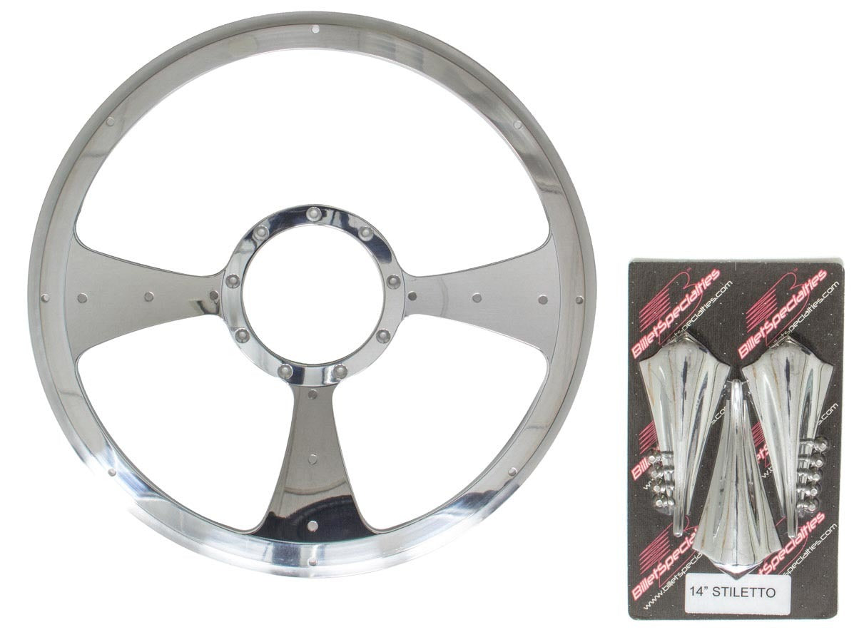 Billet Specialties Stiletto - Profile Steering Wheel 14in BSPP30092