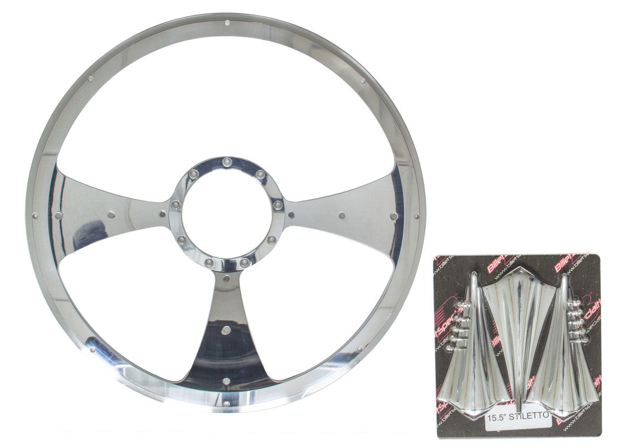 Billet Specialties Stiletto - Profile Steering Wheel 15.5in BSPP34092