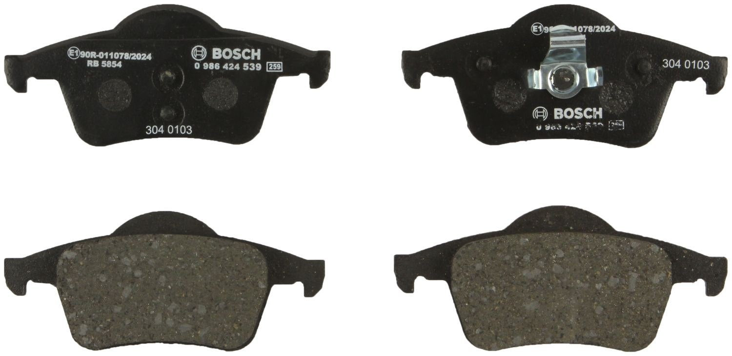 Bosch Disc Brake Pad Set  top view frsport 0986424539