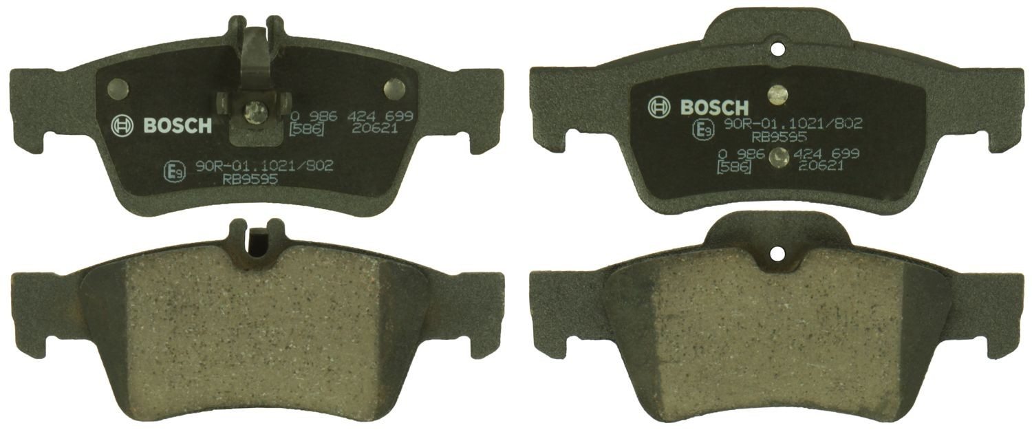 Bosch Disc Brake Pad Set  top view frsport 0986424699