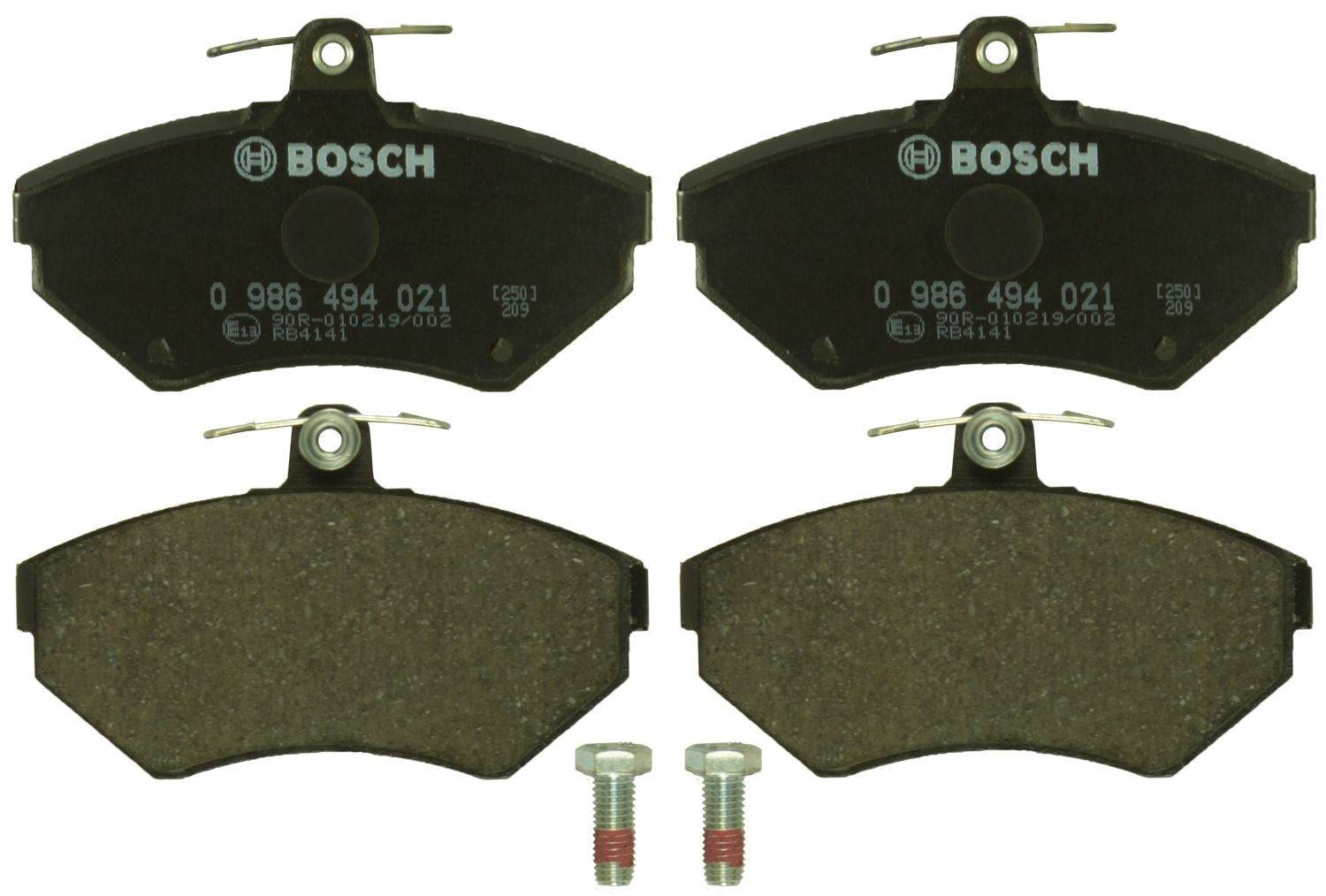 Bosch Disc Brake Pad Set  top view frsport 0986494021