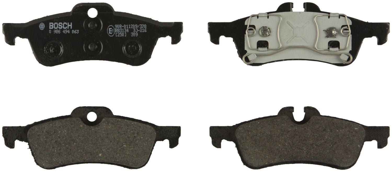 Bosch Disc Brake Pad Set  top view frsport 0986494063