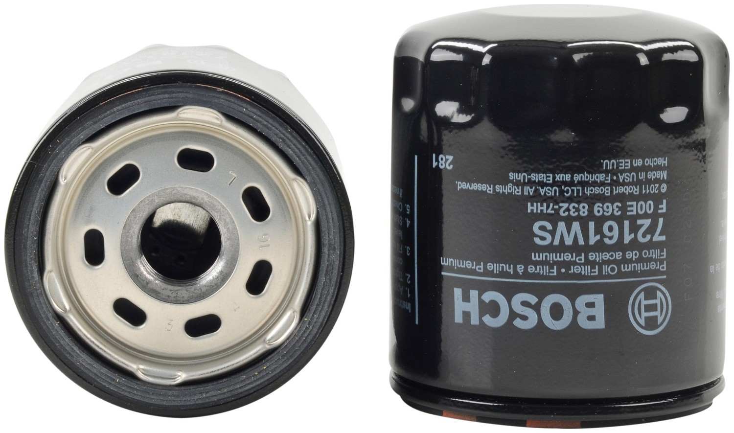 Bosch Engine Oil Filter  top view frsport 72161WS