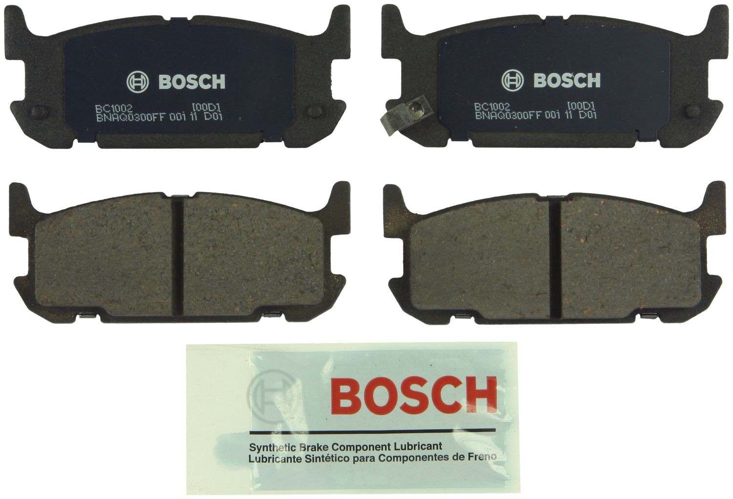 Bosch Disc Brake Pad Set  top view frsport BC1002