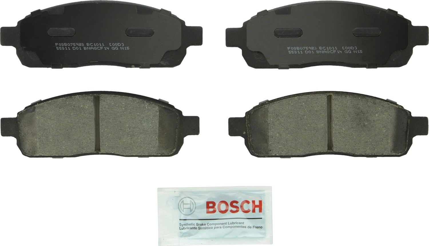 Bosch Disc Brake Pad Set  top view frsport BC1011