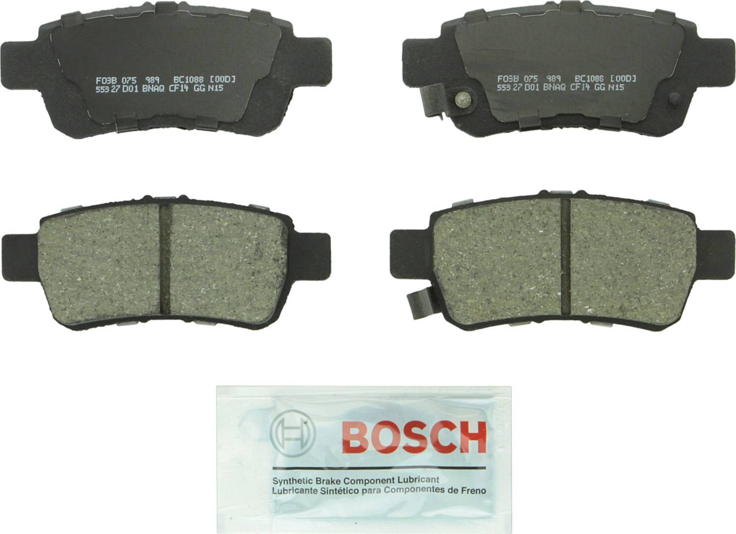 Bosch Disc Brake Pad Set  top view frsport BC1088