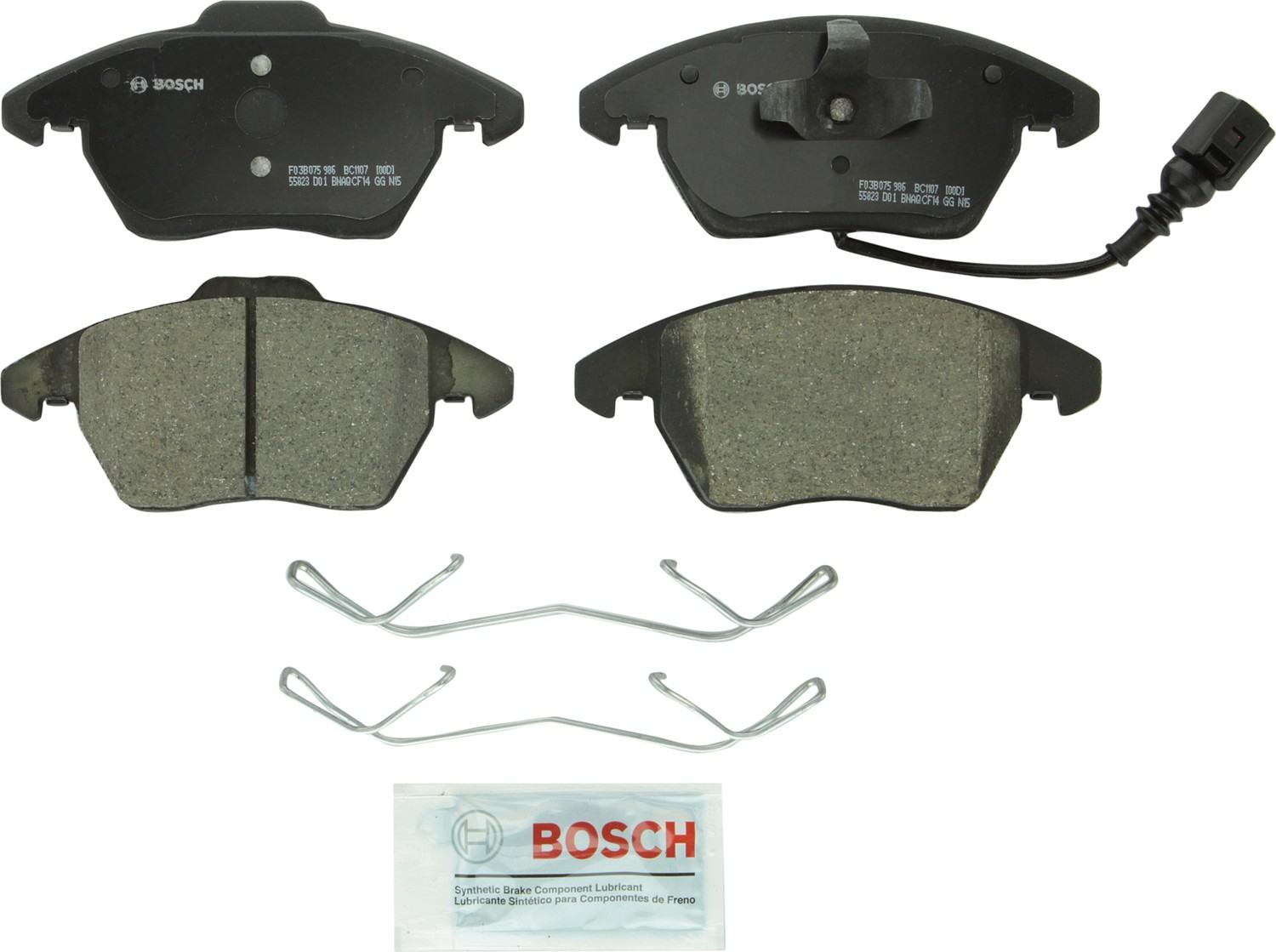 Bosch Disc Brake Pad Set  top view frsport BC1107