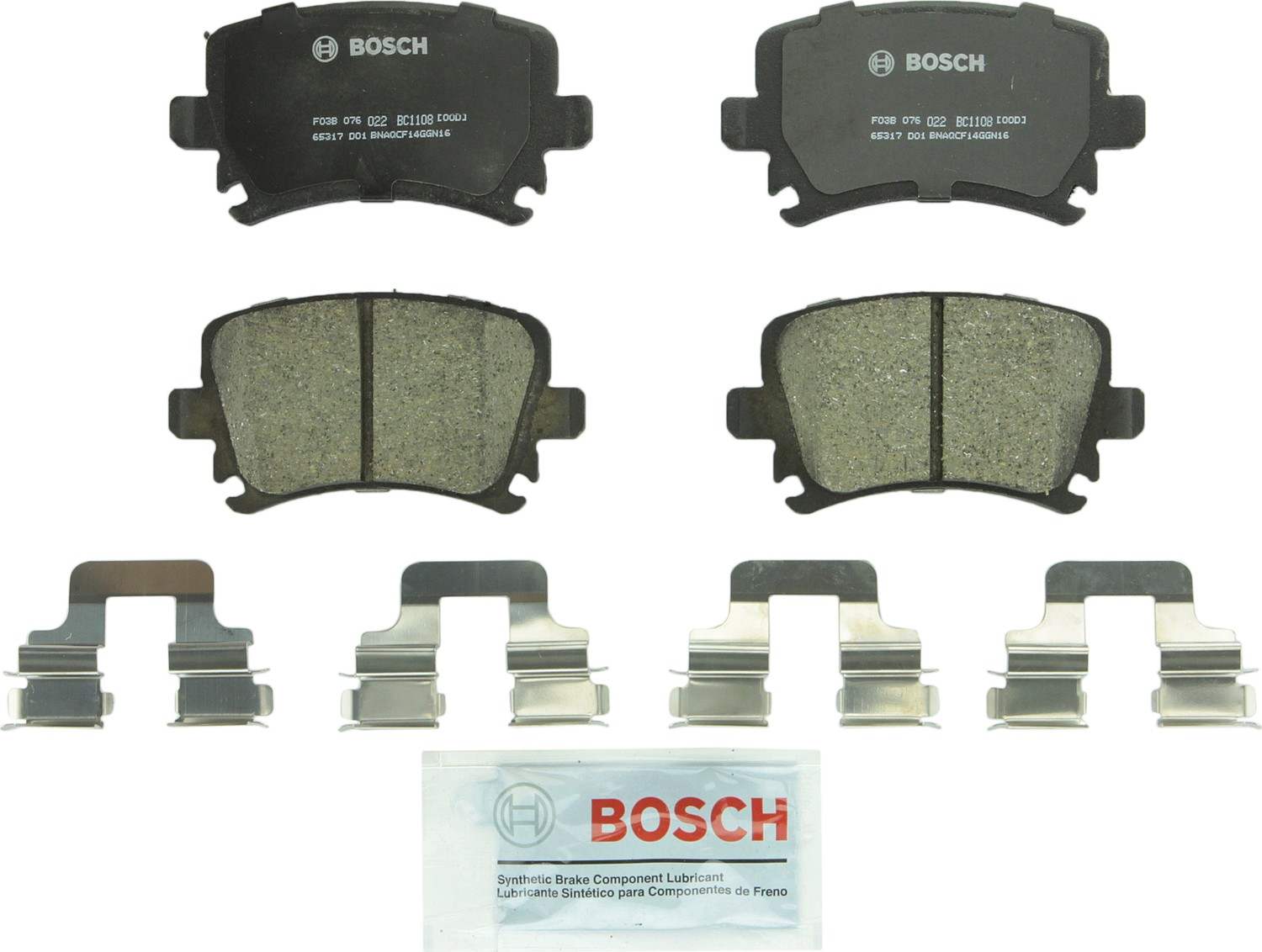 Bosch Disc Brake Pad Set  top view frsport BC1108