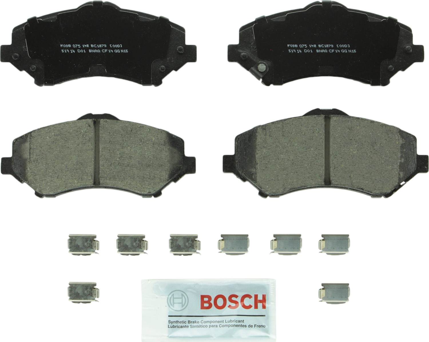 Bosch Disc Brake Pad Set  top view frsport BC1273