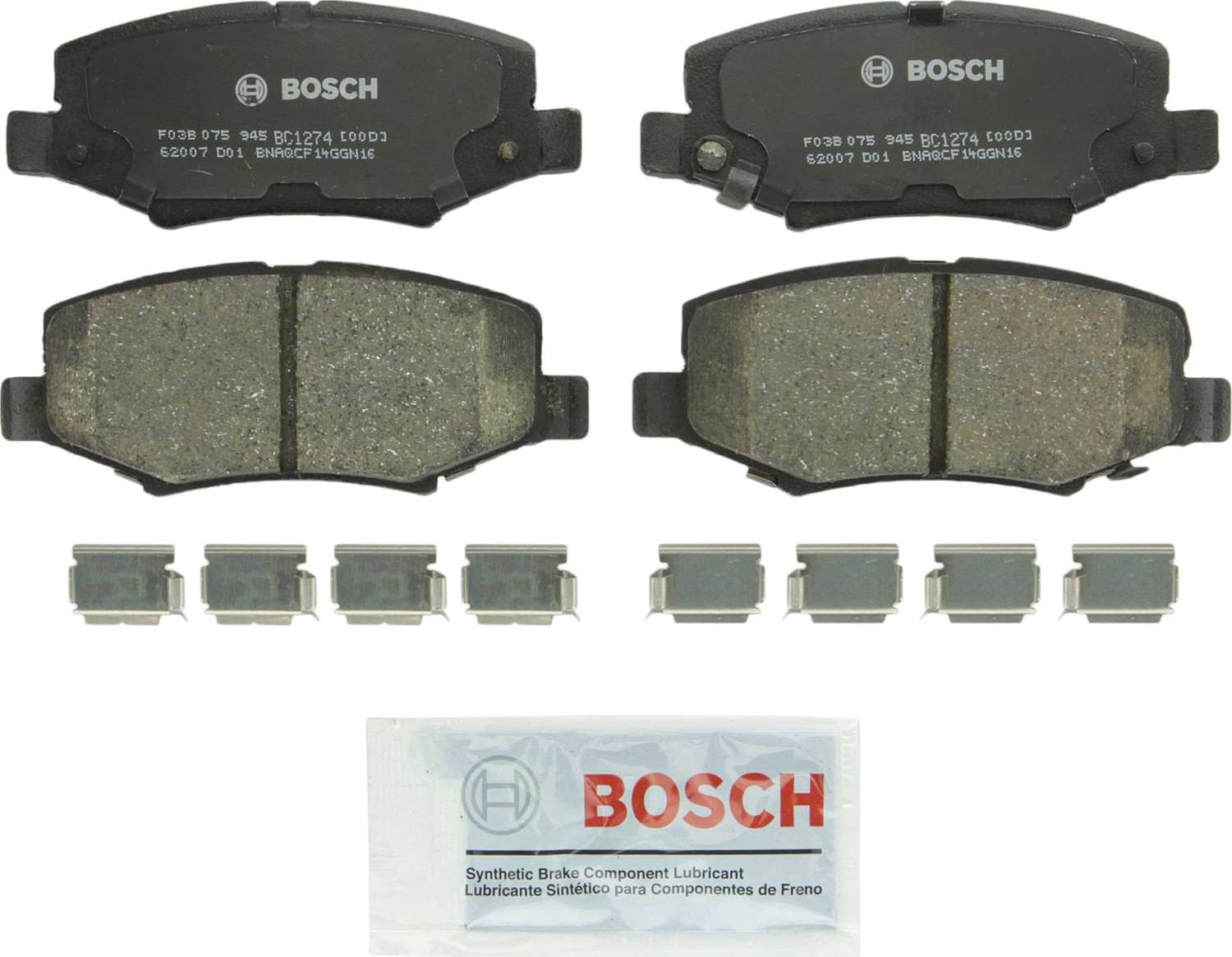 Bosch Disc Brake Pad Set  top view frsport BC1274