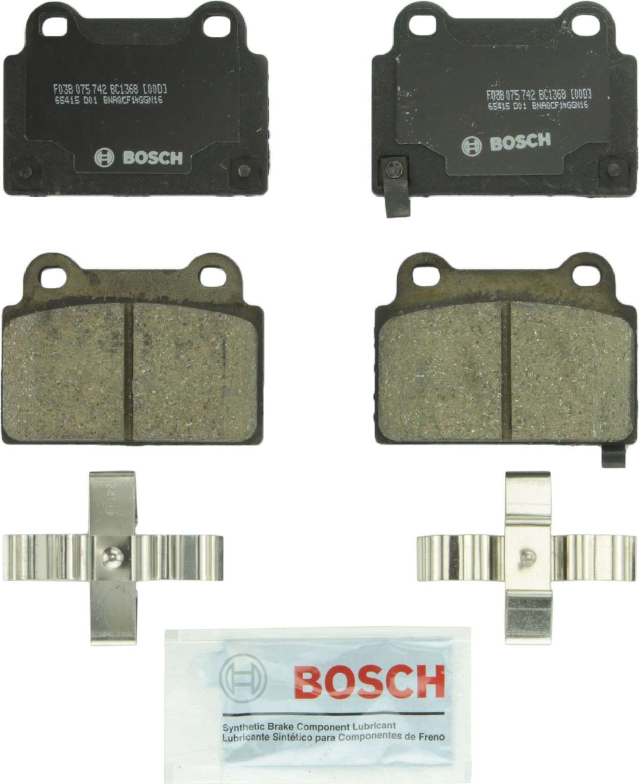 Bosch Disc Brake Pad Set  top view frsport BC1368