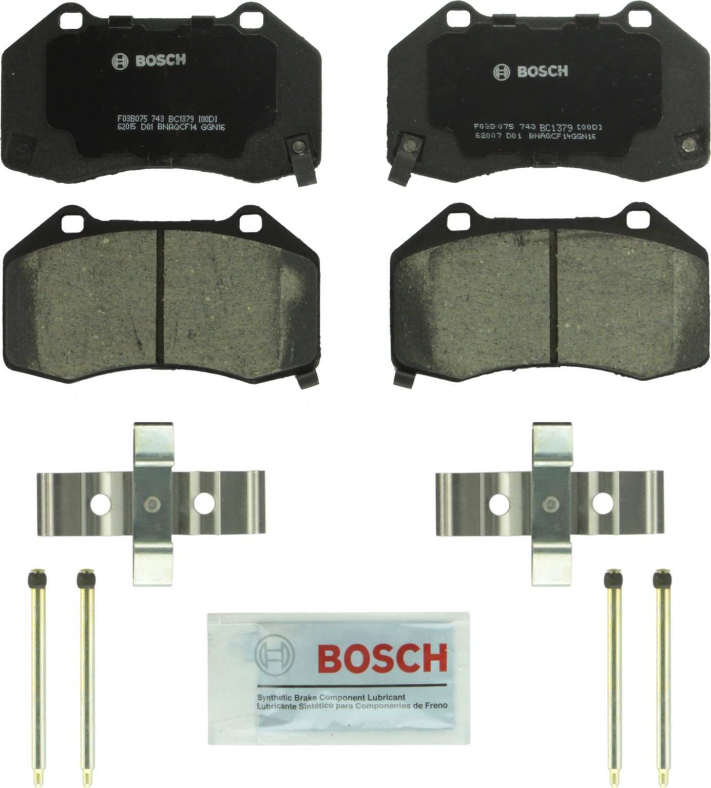 Bosch Disc Brake Pad Set  top view frsport BC1379