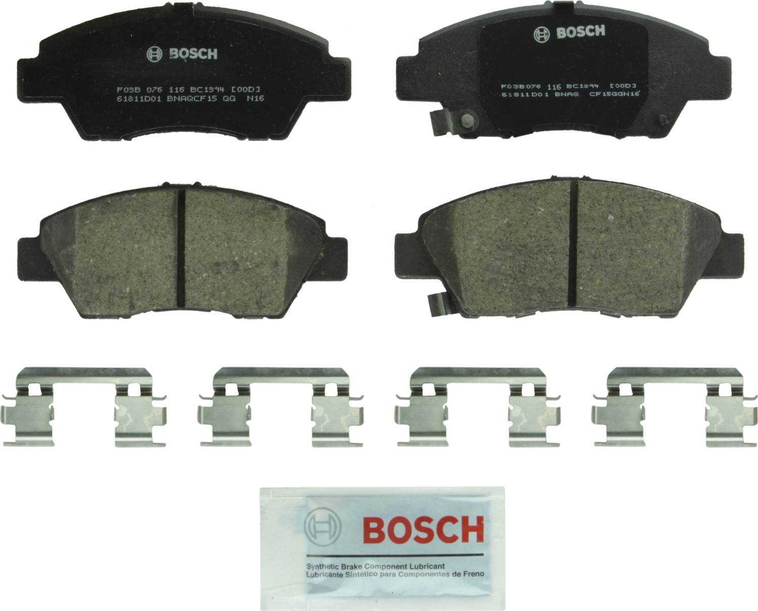 Bosch Disc Brake Pad Set  top view frsport BC1394