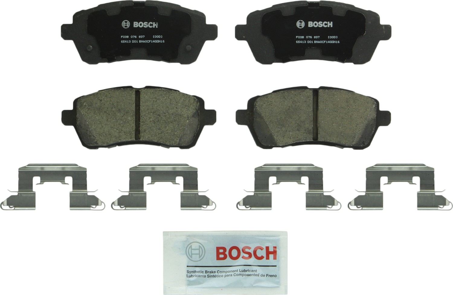 Bosch Disc Brake Pad Set  top view frsport BC1454A