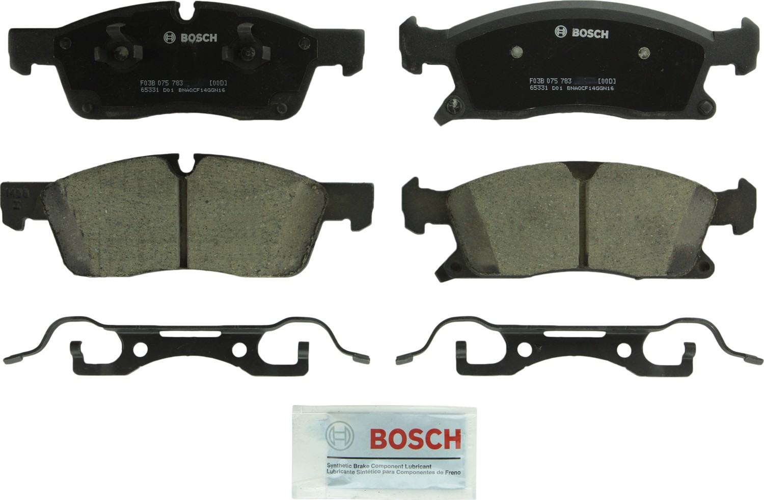 Bosch Disc Brake Pad Set  top view frsport BC1455