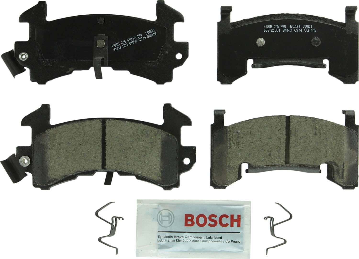 Bosch Disc Brake Pad Set  top view frsport BC154