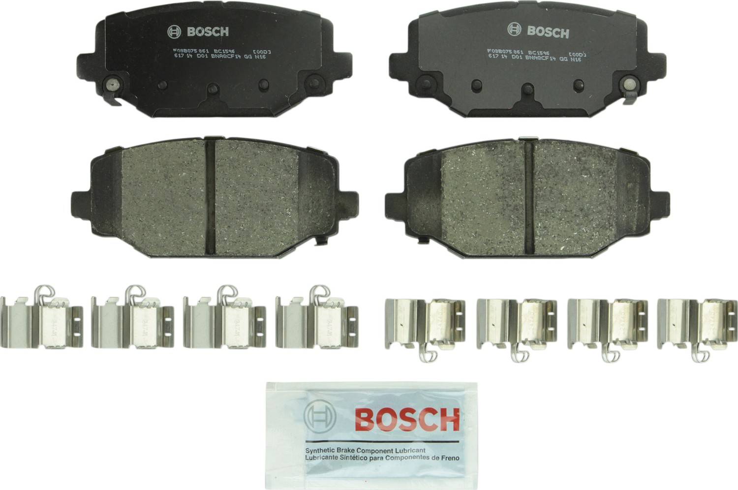 Bosch Disc Brake Pad Set  top view frsport BC1596