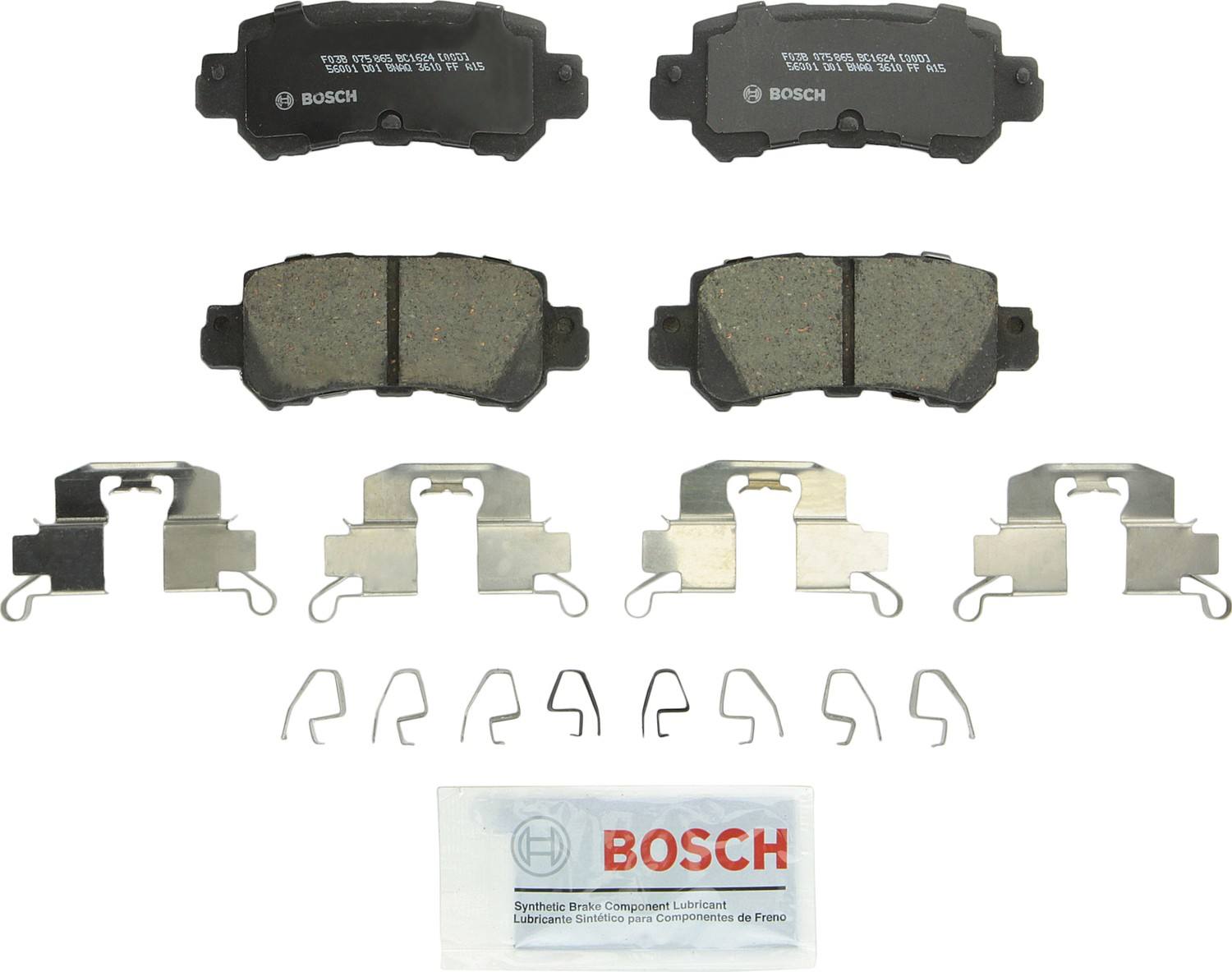 Bosch Disc Brake Pad Set  top view frsport BC1624