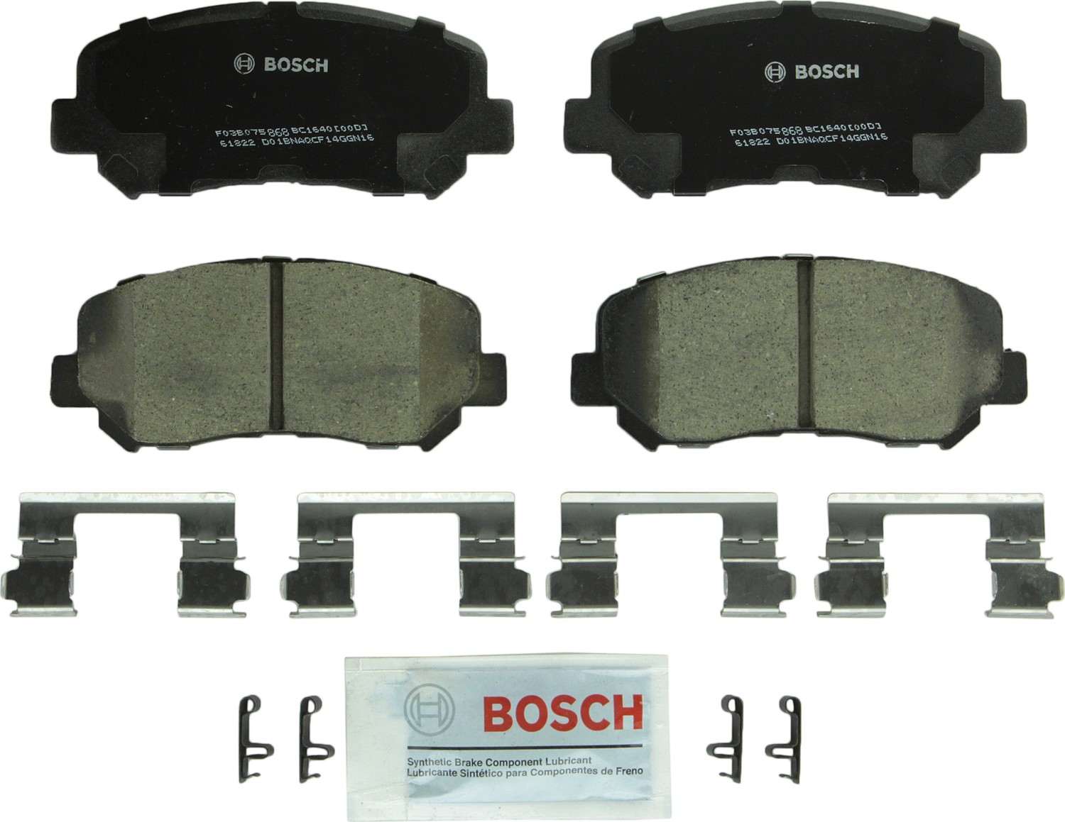 Bosch Disc Brake Pad Set  top view frsport BC1640