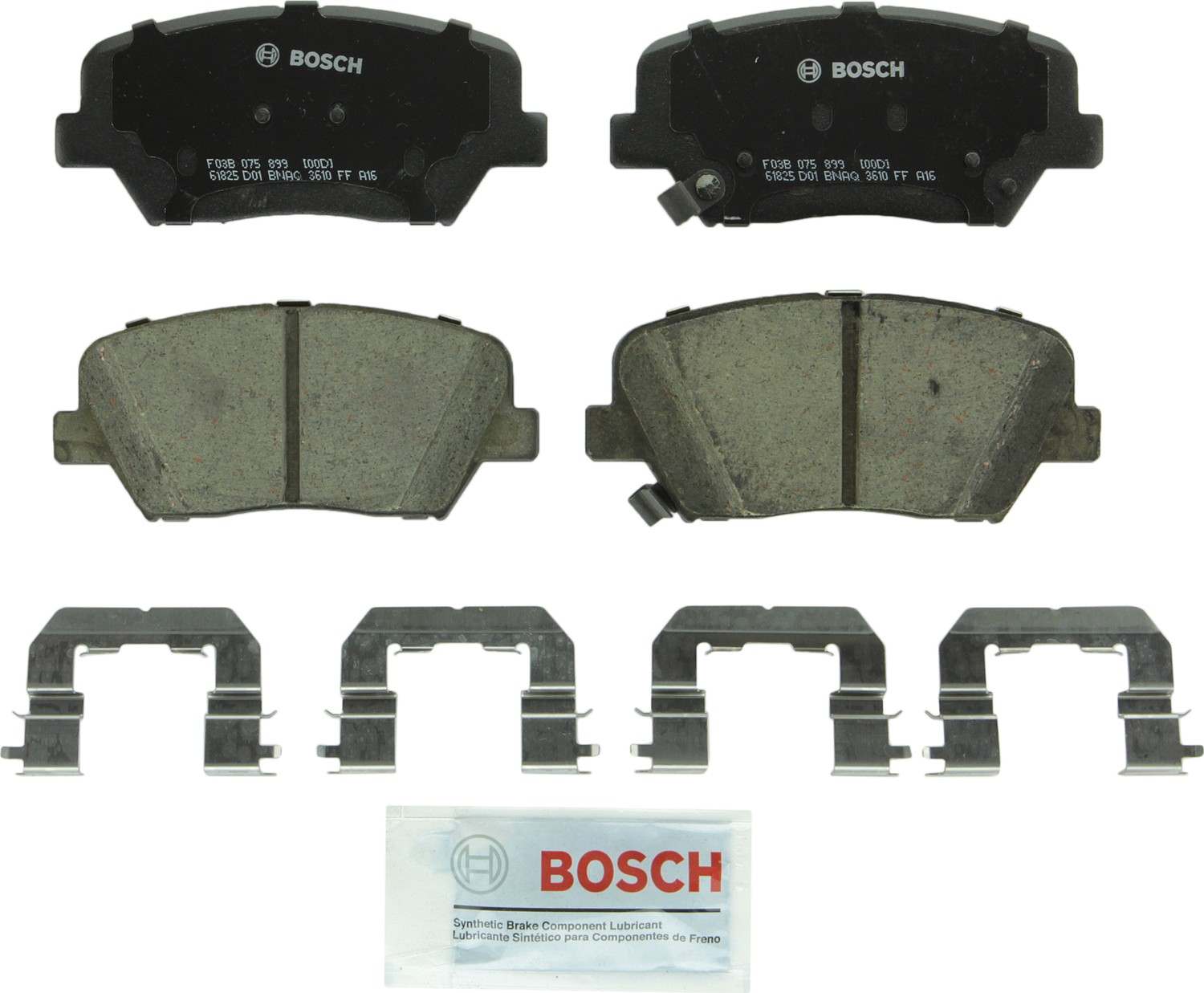 Bosch Disc Brake Pad Set  top view frsport BC1687