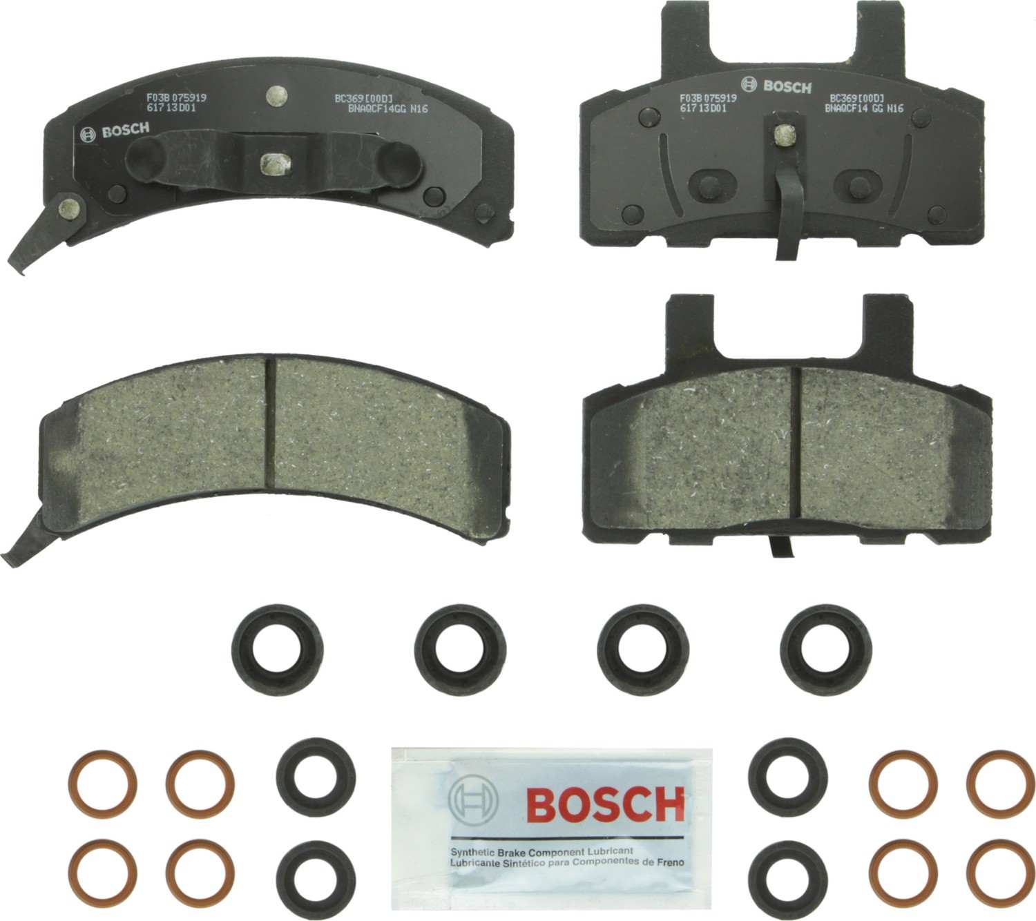 Bosch Disc Brake Pad Set  top view frsport BC369