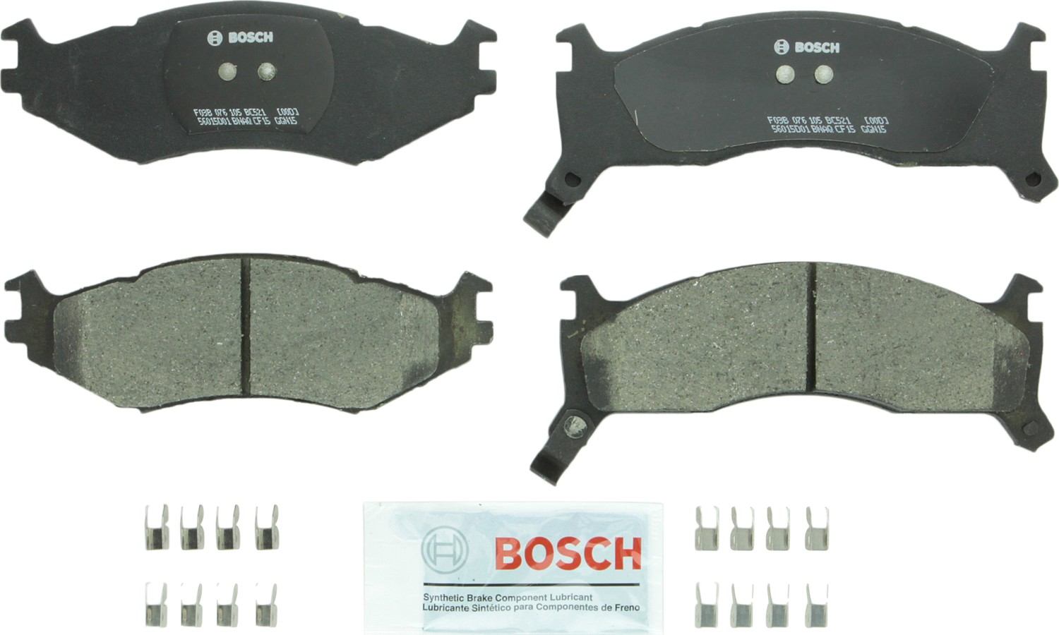 Bosch Disc Brake Pad Set  top view frsport BC521