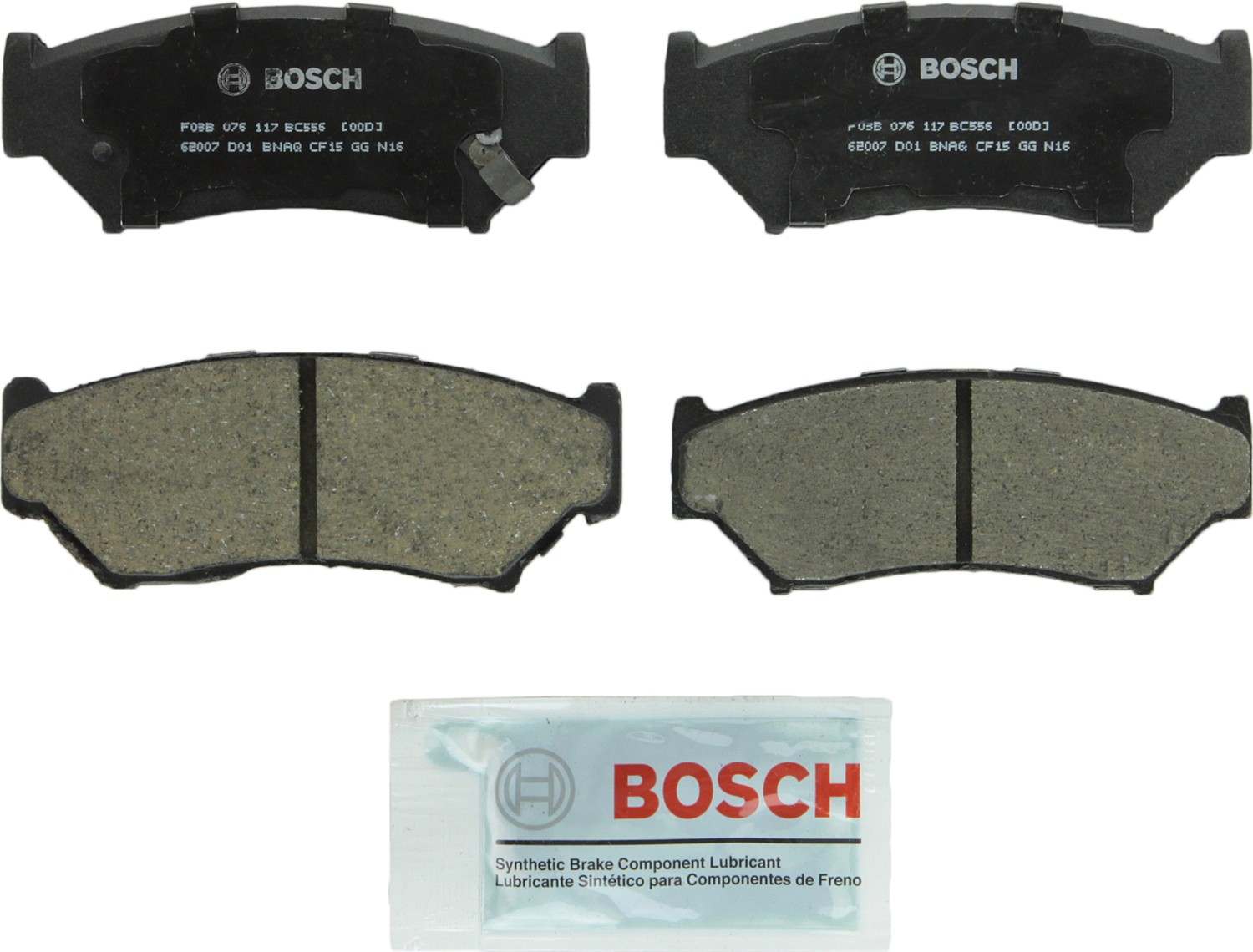 Bosch Disc Brake Pad Set  top view frsport BC556