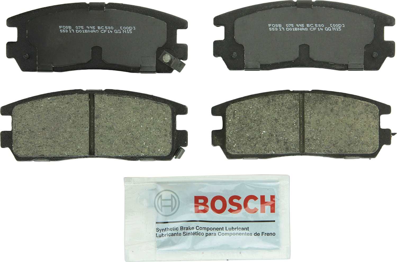 Bosch Disc Brake Pad Set  top view frsport BC580