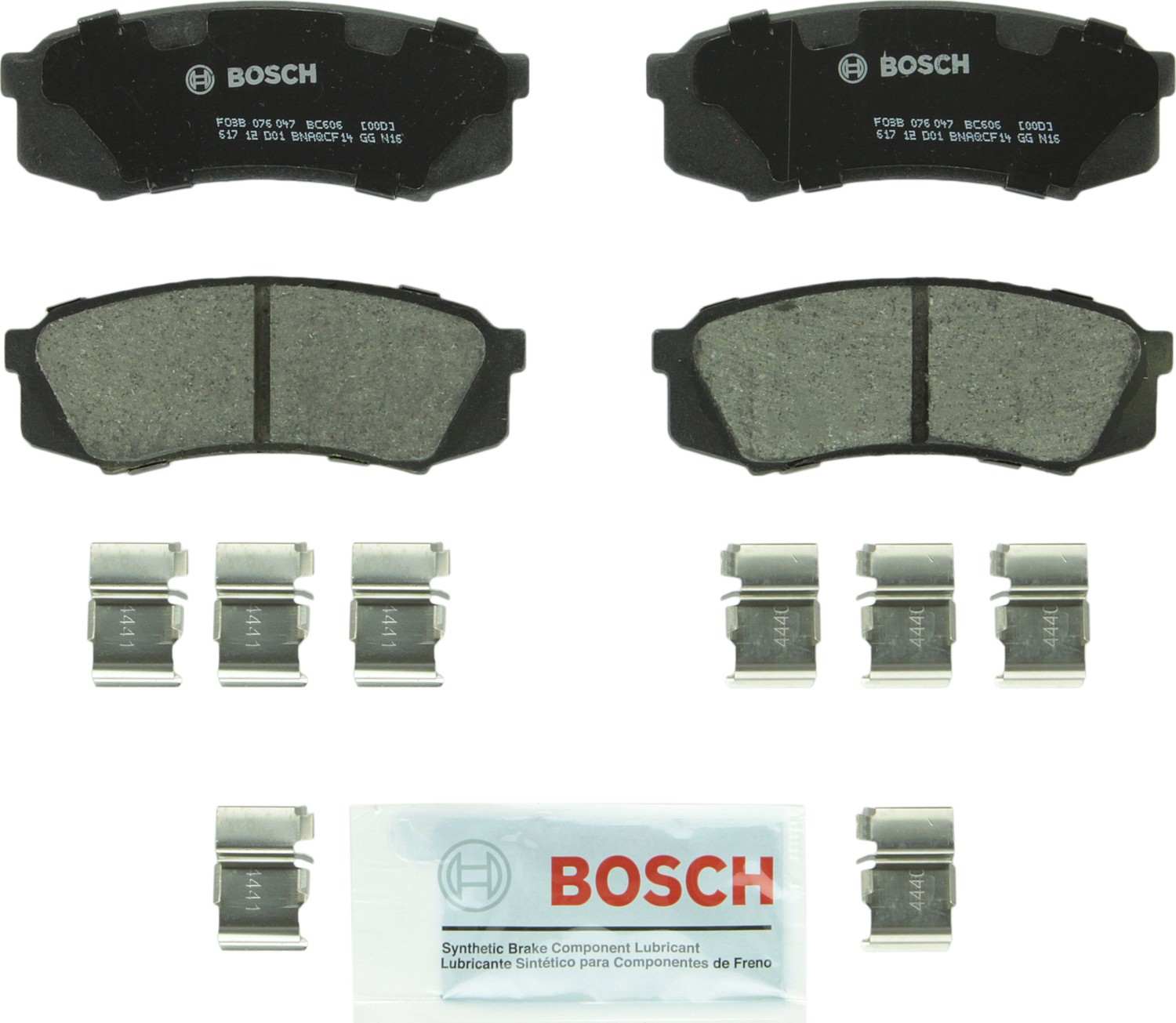 Bosch Disc Brake Pad Set  top view frsport BC606