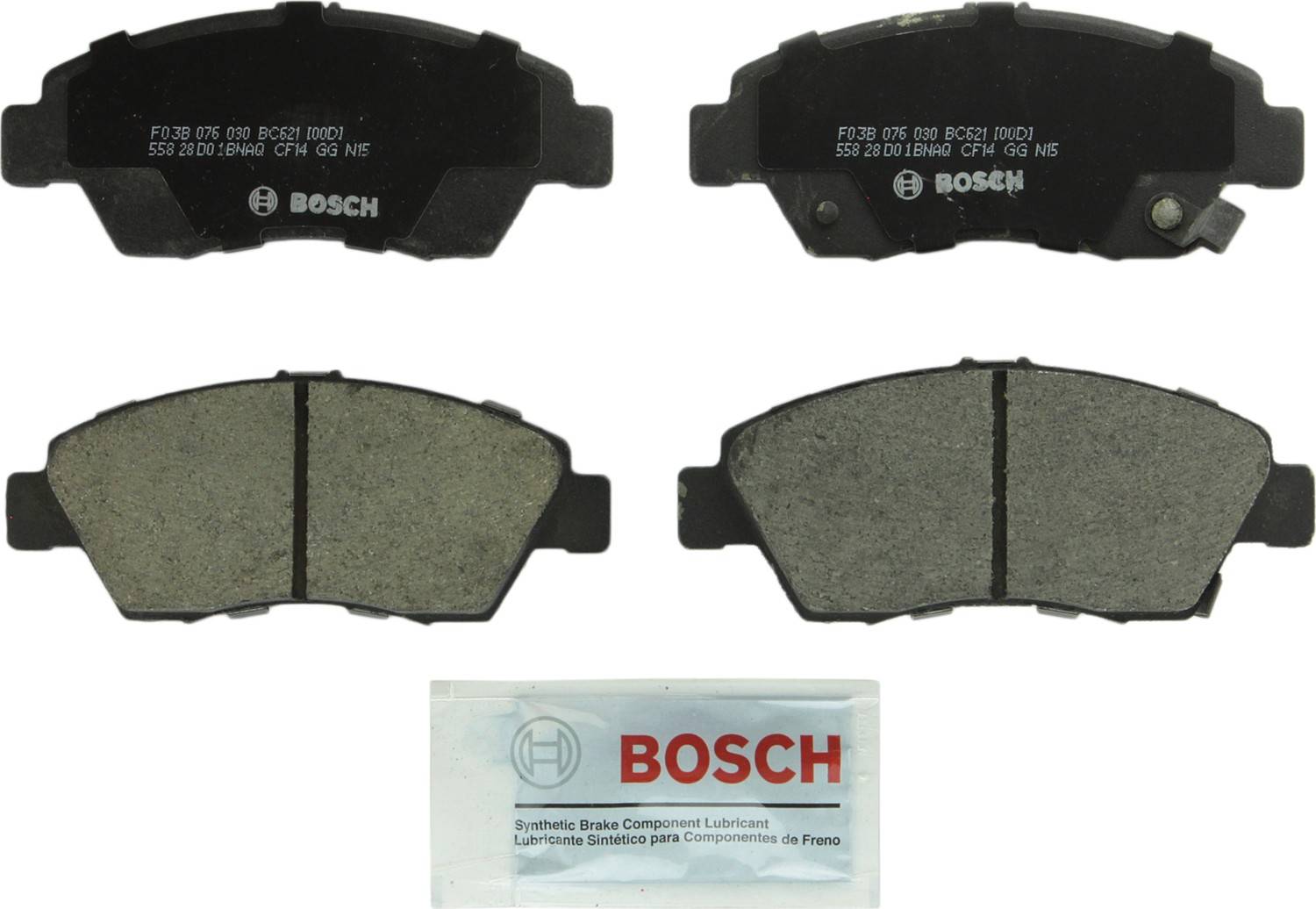 Bosch Disc Brake Pad Set  top view frsport BC621