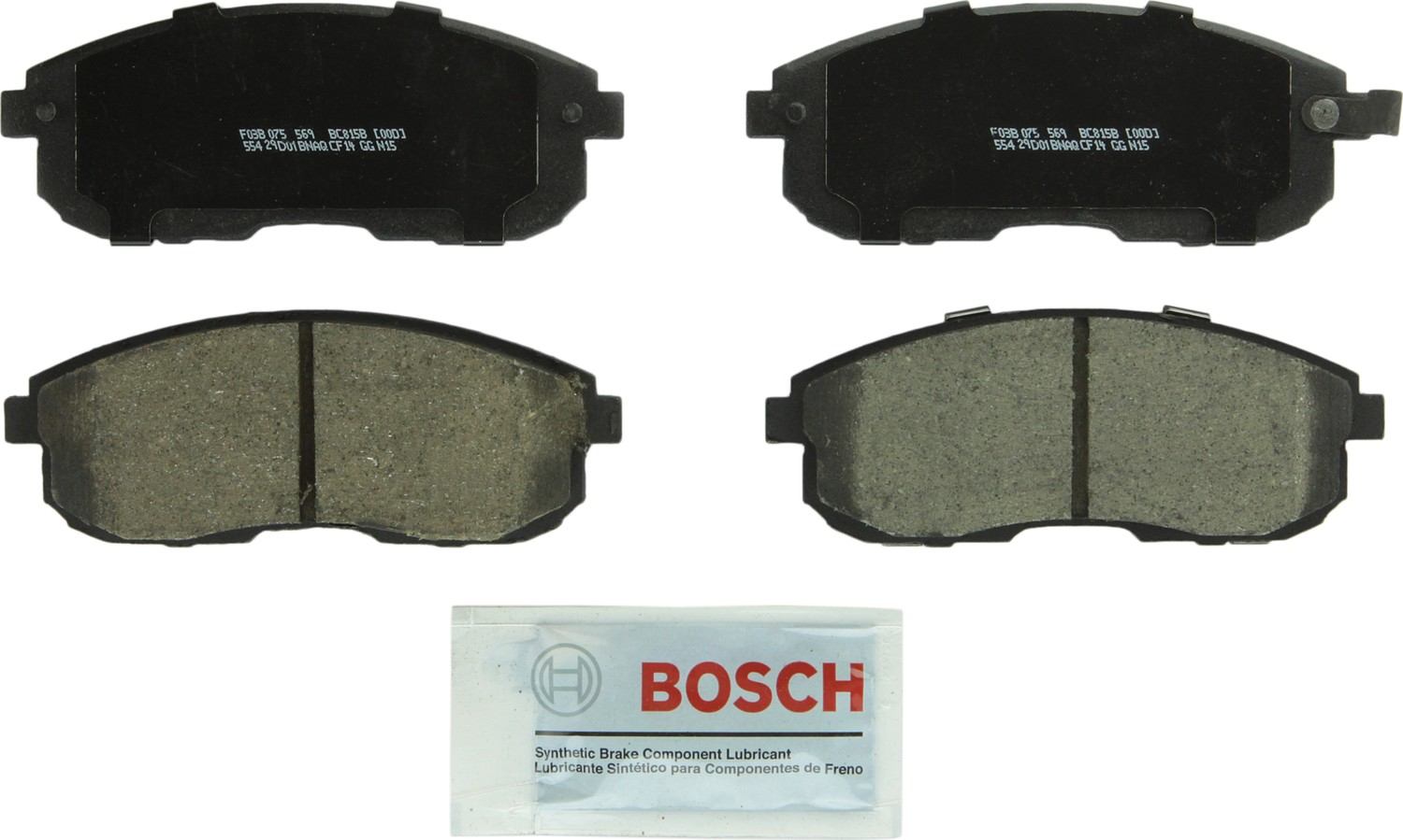 Bosch Disc Brake Pad Set  top view frsport BC815B