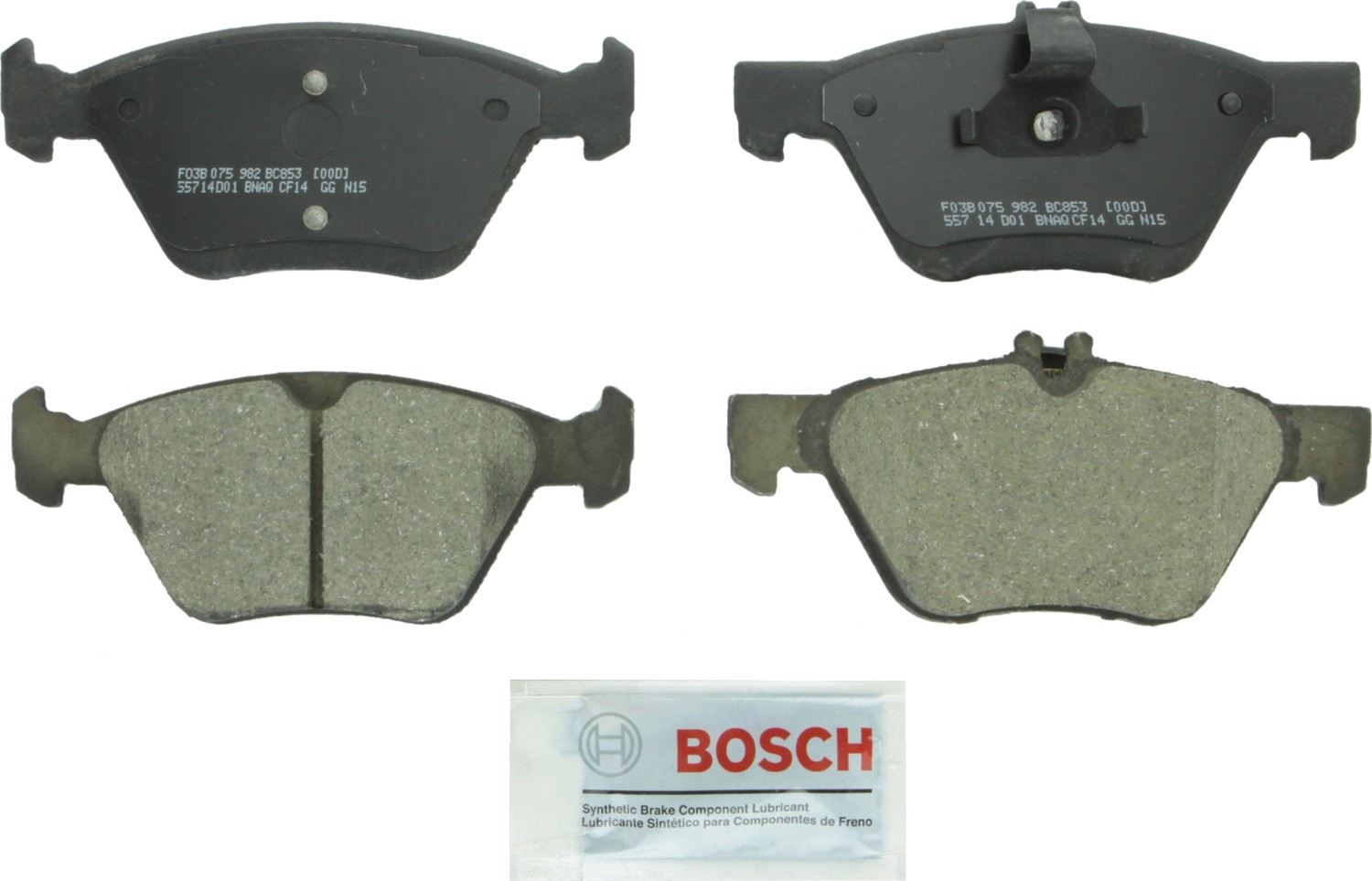 Bosch Disc Brake Pad Set  top view frsport BC853