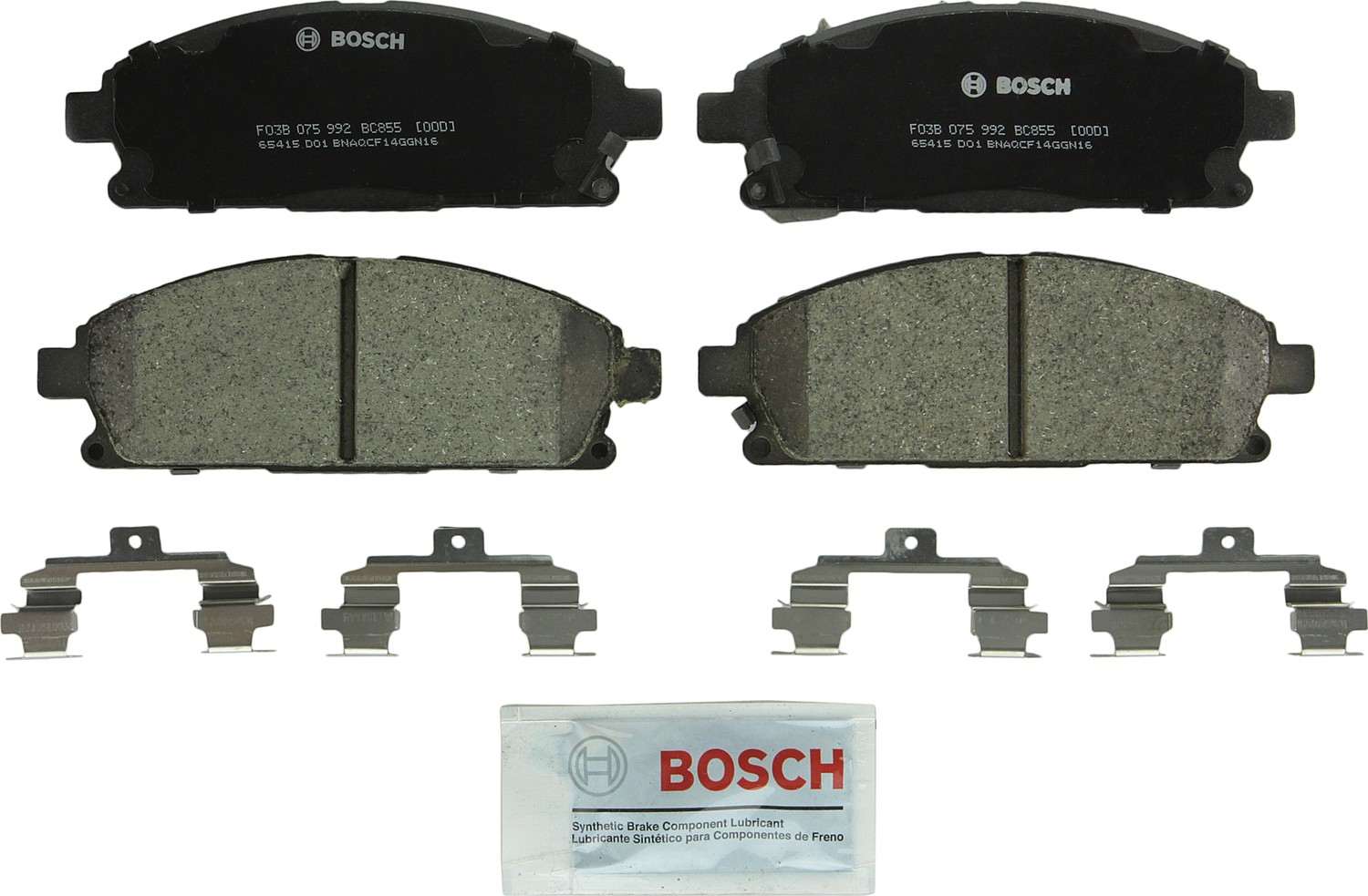 Bosch Disc Brake Pad Set  top view frsport BC855