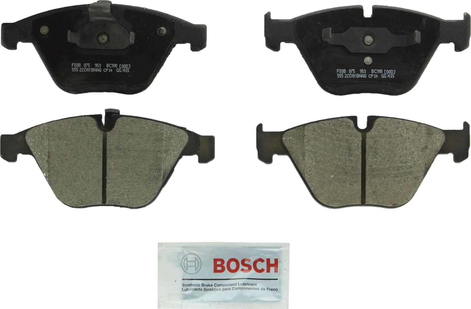 Bosch Disc Brake Pad Set  top view frsport BC918