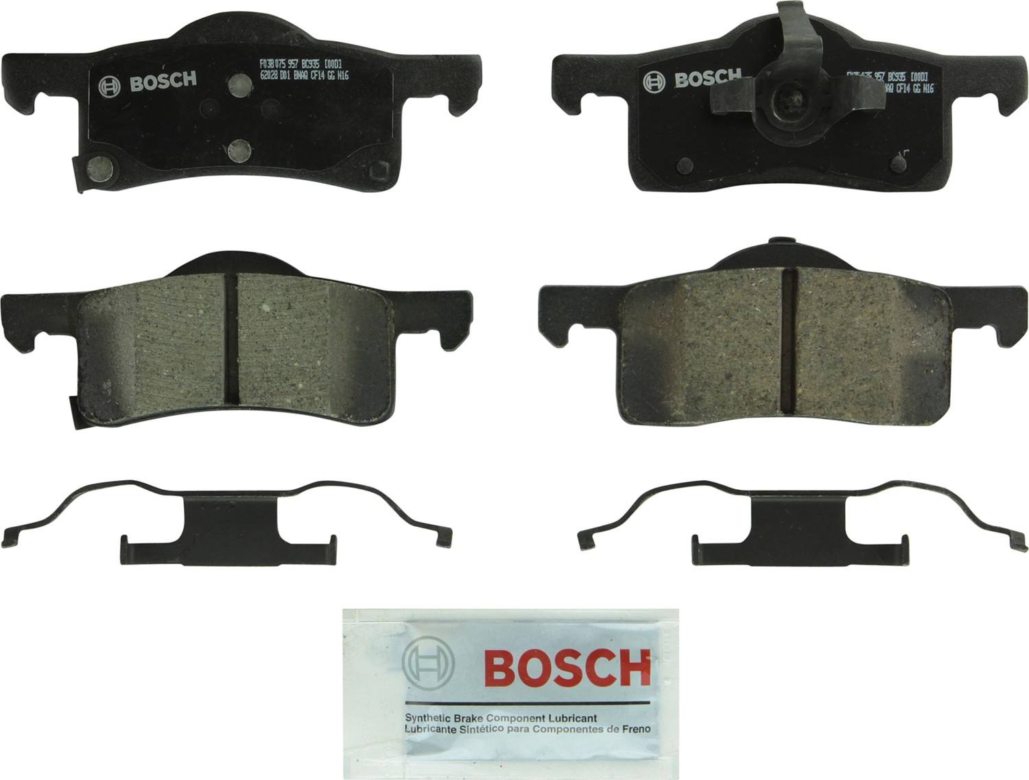 Bosch Disc Brake Pad Set  top view frsport BC935